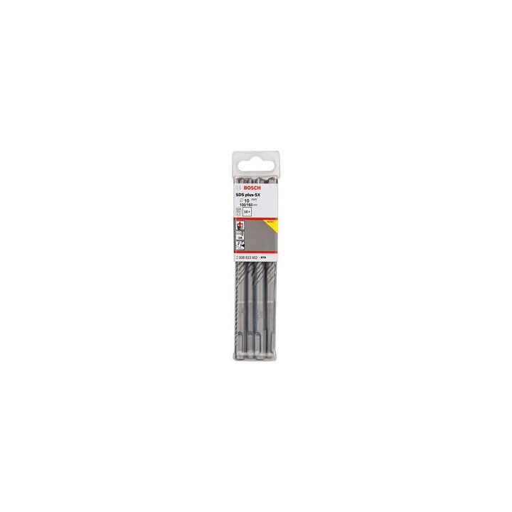 BOSCH 2608833902 SDS-plus-5X Gręžtuvų rinkinys betonui 10x100x160 mm, 10 vnt.