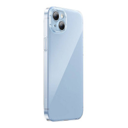 Baseus Crystal sērijas futrālis iPhone 14 Plus + rūdītajam stiklam