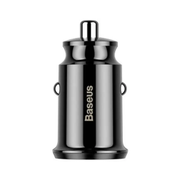 Baseus graudu automašīnas lādētājs 2x USB 5V 3.1A (melns)