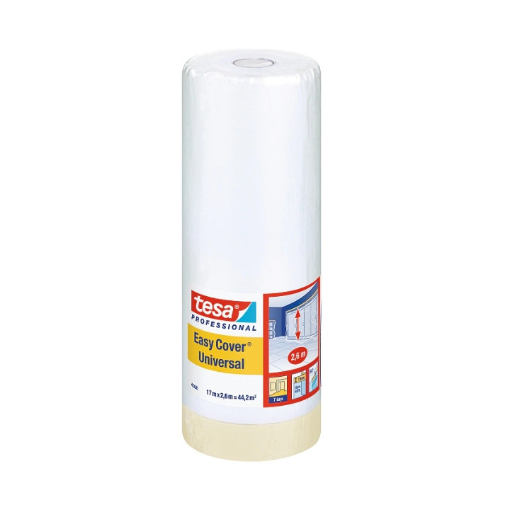 TESA EASY-COVER-UNIVERSAL/17X2600 Защитная пленка для распределительных щитов с лентой 17мм x 2,6м