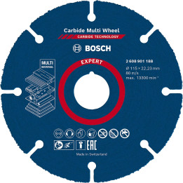 Твердосплавный отрезной диск Bosch 125 x 1 x 22,23 мм