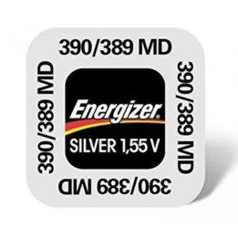 Energizer 390 / 389 / SR1130SW / SR1130W / SR54 1,55 В, 85 мАч, 0% Hg, оксид серебра