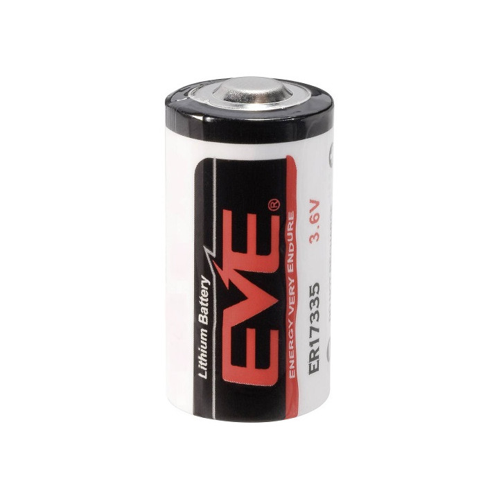 EVE Energy ER17335, 2/3 A 1550 mAh 3,6 V (Li-SoCI2) akumulators (nav atkārtoti uzlādējams)