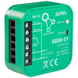 ÄLYKÄS PORTTI- JA OVIOHJAIN SBW-01 Wi-Fi, SUPLA 24 V AC/DC ZAMEL