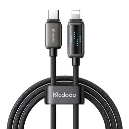 Mcdodo CA-2630 USB-C līdz Lightning kabelis, 36 W, LED displejs, 1,2 m