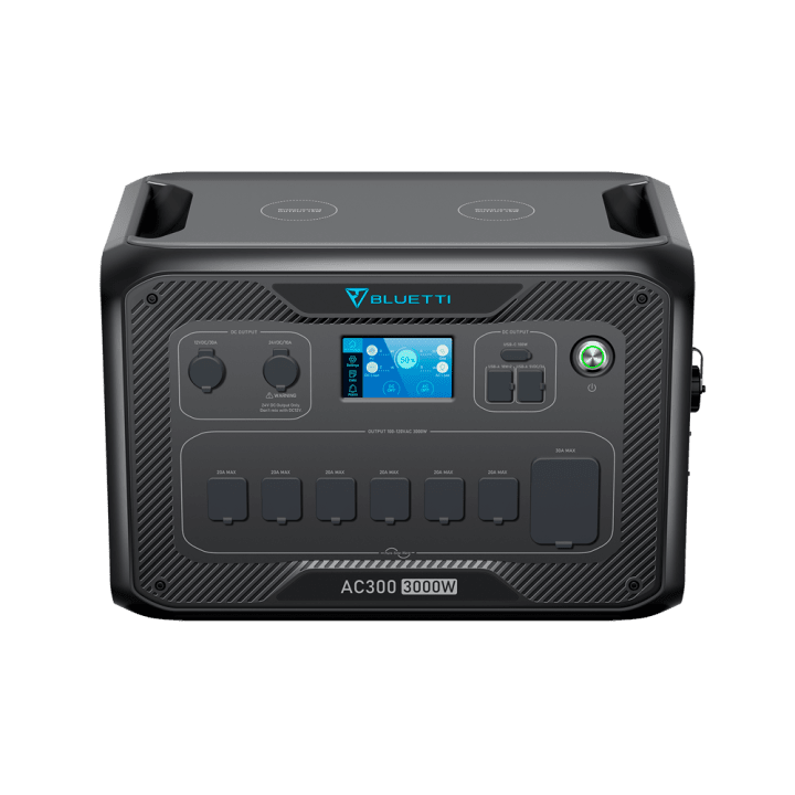 BLUETTI BL-AC300 3072Wh LiFePO4 kannettava voimala 3000W UPS aurinkogeneraattori