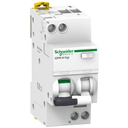 Schneider Electric Residual current circuit breaker with overcurrent protection iDPNNVigi-B20-30-A B 20A 1N-pole 30 mA type A