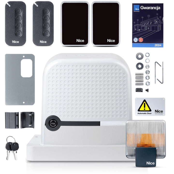 Комплект Nice ROBUS 400 MyGO для откатных ворот весом до 400 кг.