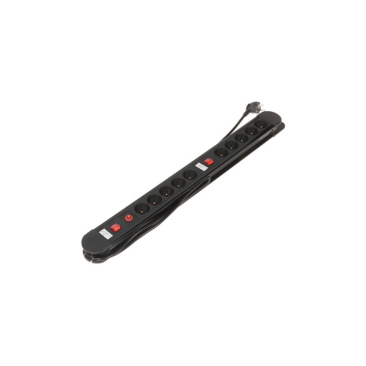 MACLEAN MCE-10 Удлинитель 10 Розеток 1.5м Кабель 2300W 10A Schuko