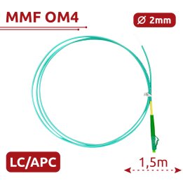 SAFIRE SF-LC-APC-OM4-0015M-D20-A патч-корд оптоволоконный LC/APC-OM4 15м