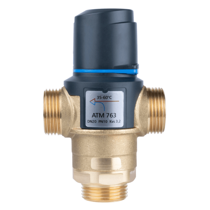 AFRISO ATM 763 – thermostatic mixing valve, DN20, G __LIN_KEEP_NUMBER_1", 35–60°C, Kvs 3,2