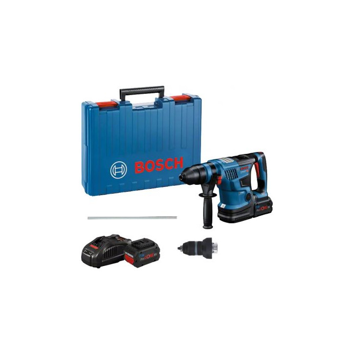 Akumulatora perforaatorid ar SDS plus GBH 18V-34 CF, CC 2x5.5PrC, CoMo, 1880CV