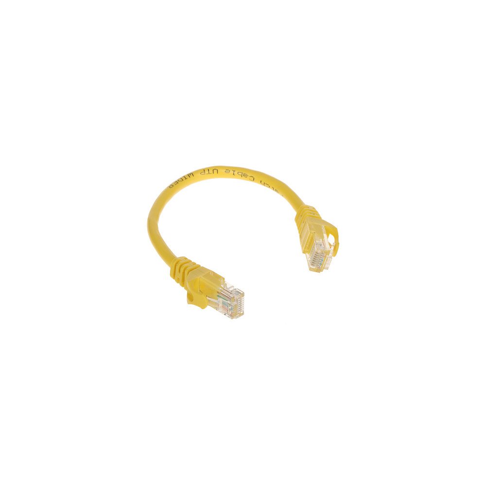 PATCHCORD RJ45/0,2-KELTAINEN 0,2 m