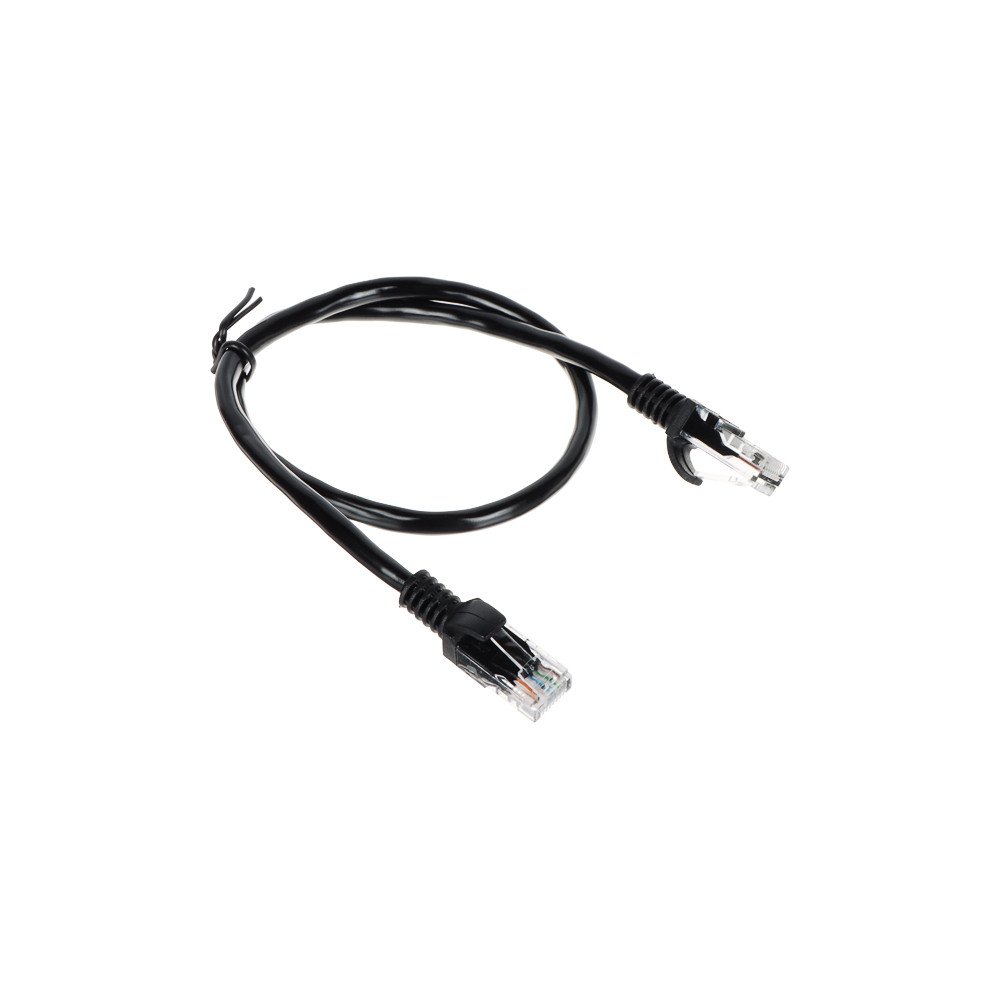 PATCHCORD RJ45/0,5-JUODAS 0,5 m