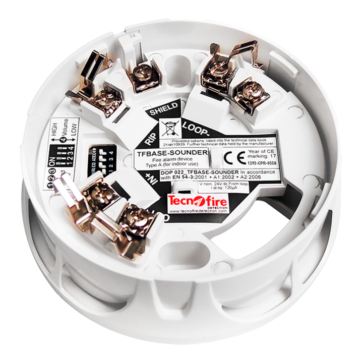 TECNOFIRE TF-TFBASE-SIREN Siren Strobe Alarm - Indoor/Outdoor Security Device