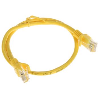 PATCHCORD RJ45/0,5-KELTAINEN 0,5 m