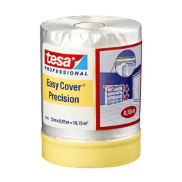 TESA EASY-COVER-PRECISION/33X550 Caurspīdīga maskēšanas lente 33mm x 5.5m precīzai krāsošanai