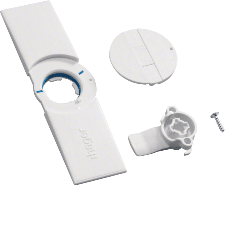 Hager FZ598 durų skydas su rankena, universalus, IP44