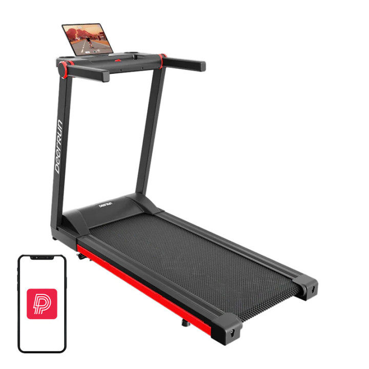 Складная электрическая беговая дорожка DeerRun A1 Pro (черная и красная)