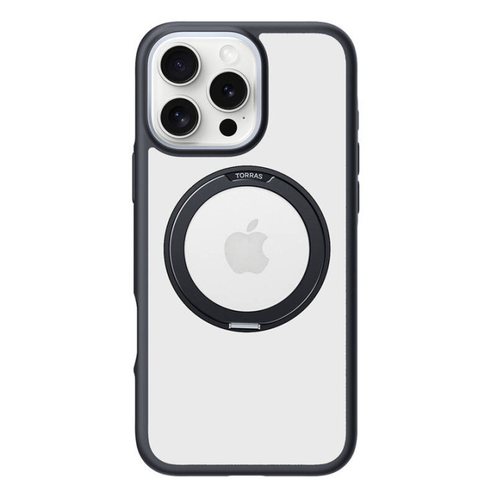 Torras Ostand R Fusion futrālis iPhone 16 Pro (melns)