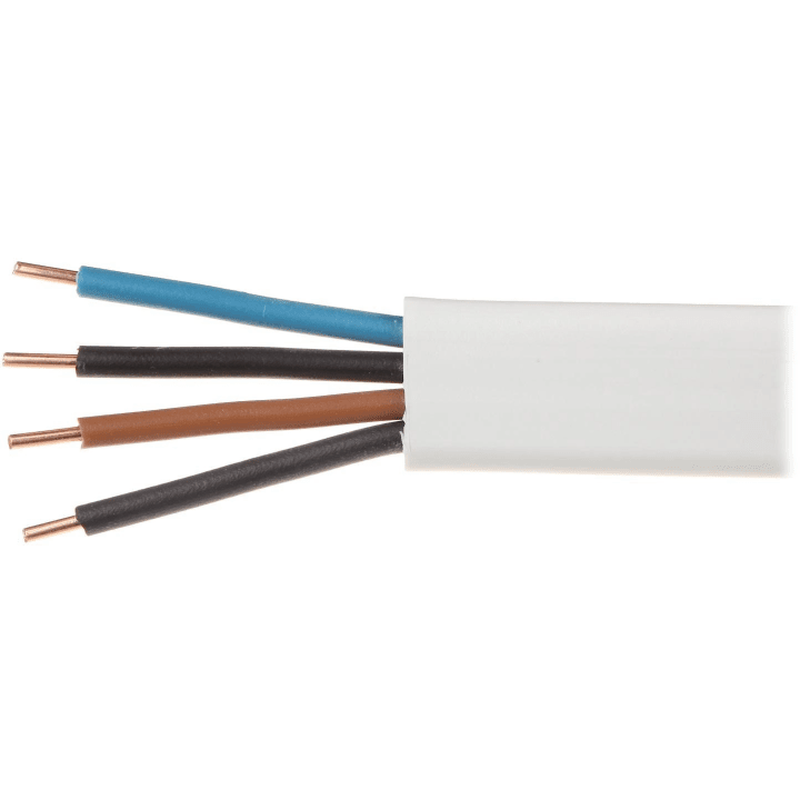 Elektriskais kabelis plakanais vads YDYp 450/750V 4x1.5mm2 ELEKTROKABELIS 100 metri
