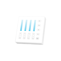 Wall mounted controller MONO 4-zone black 2xAAA B5-B