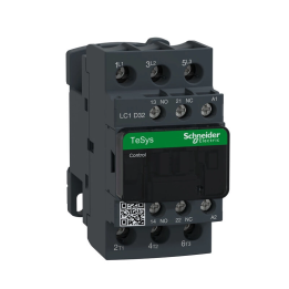 Schneider Electric TeSys D AC3 power contactor 32A 3P 1NO 1NC coil 230 VAC box terminals