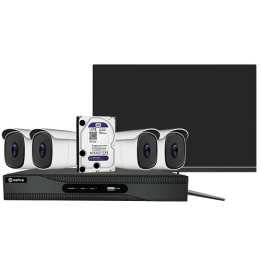 SAFIRE SF-KIT40-4K 4 kanalų 4K apsaugos kameros pradinis rinkinys