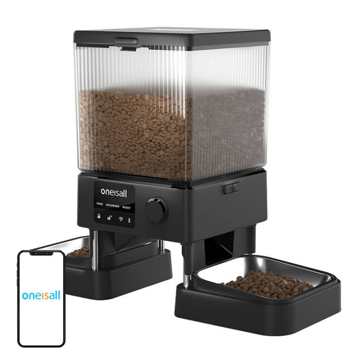 Oneisall PFD-002 Pro Automatic Double Pet Feeder with WiFi