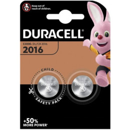 Duracell CR2016 DL2016 ECR2016 3V Литиевые батарейки в блистере 2шт.