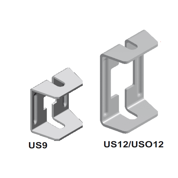 BAKS HFG189 Thread Rod Clamp US12/USO12 E90 Galvanized
