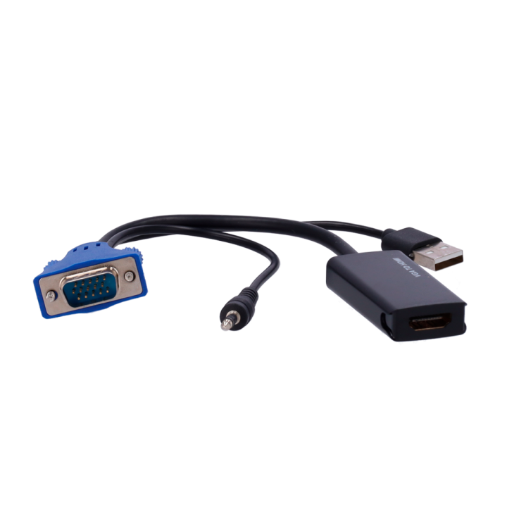 MARCA BLANCA VGA-HDMI VGA į HDMI adapterio keitiklis su garso palaikymu