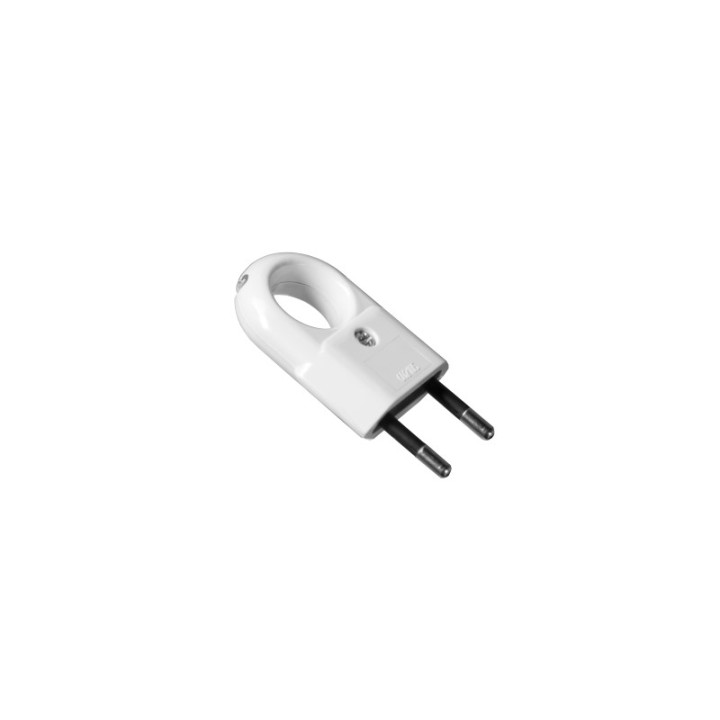 Pistik ilma maanduseta valge 10A/230V