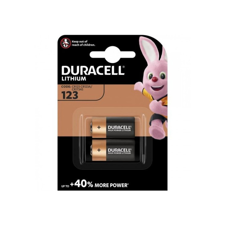 Duracell CR123A 3V Ultra Photo DL123A CR123 EL123A CR17345 Литиевая батарея 2 шт.