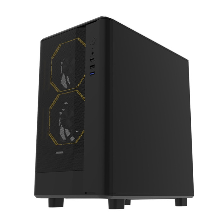 „Darkflash DB330M Mesh“ kompiuterio dėklas (juodas)