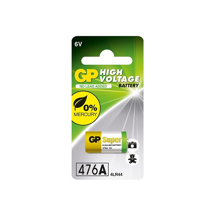 GP 476A 4LR44 L1325F A544 Щелочная батарея 28A 6 В, батарея для камеры Nikon
