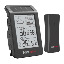 BALDTHERM B0596WT2H2P-V1 Метеостанция на солнечной энергии (черная)