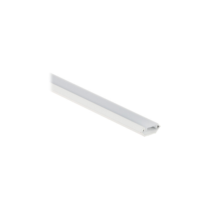 PROFILIS SU DANGTELIU LED JUOSTELĖMS PR-LED/CW/2M KAMPAS BALTAS