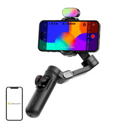 AOCHUAN X Pro Gimbal ar RGB apgaismojumu (melns)