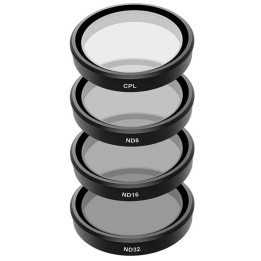4 kpl TELESIN CPL/ND8/ND16/ND32 suodattimia DJI Osmo Action 3 / 4 / 5
