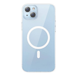 Baseus Crystal sērijas magnētiskais futrālis iPhone 14 Plus + rūdīts stikls