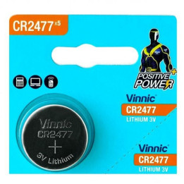 Vinnic CR2477 2477 3V 810mAh litiumakku 1 kpl