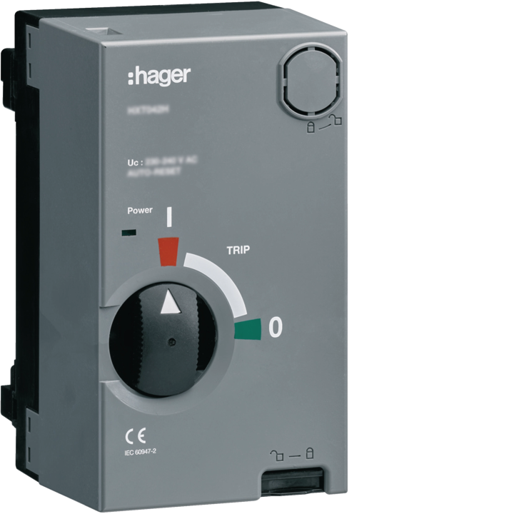 Hager HXT047H motors priekš P250 aizkaru sliedes 200-220 VAC/DC bez automātiskās atpakaļgaitas