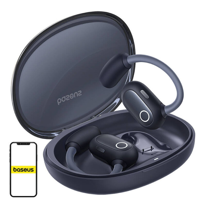 Ausinės TWS Baseus Eli Sport 1, (juodos)