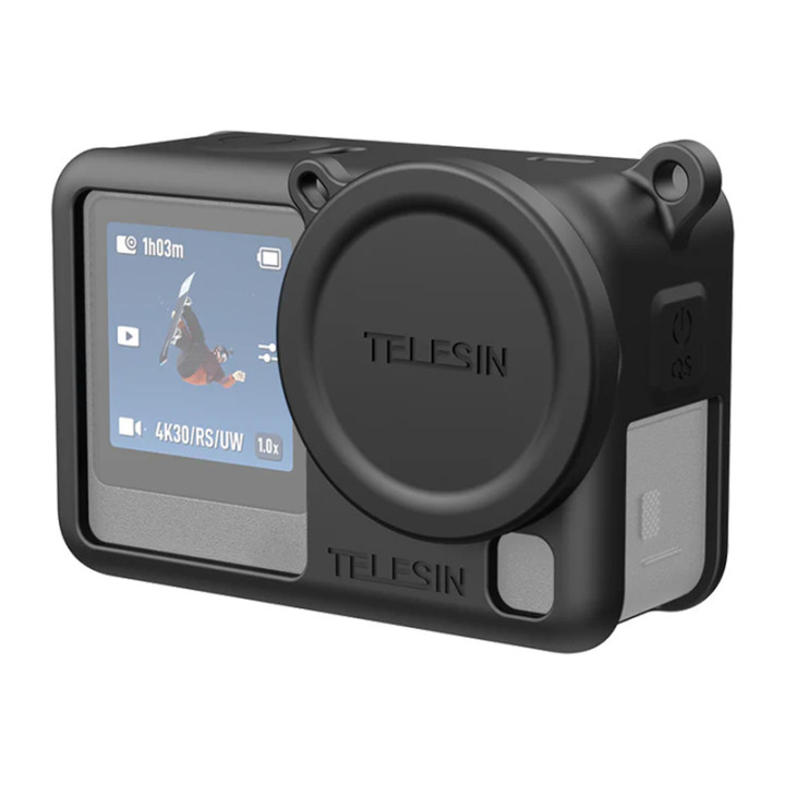 Силиконовый защитный чехол Telesin для DJI Osmo Action 6 (черный)