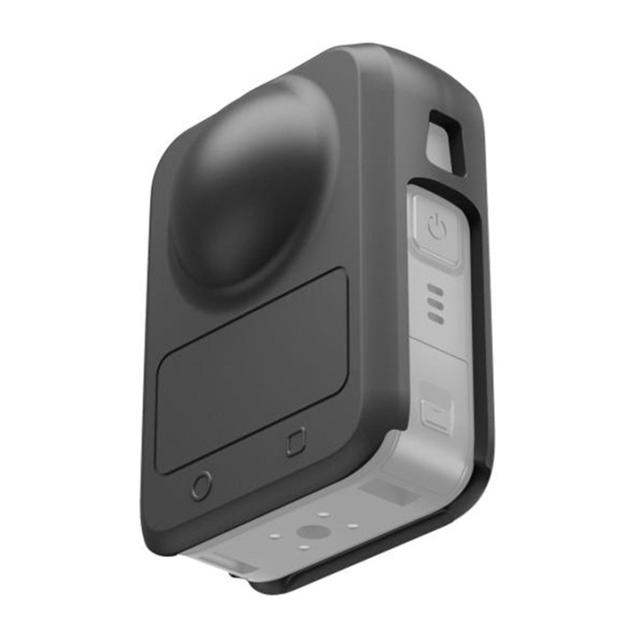 Silikona futrālis ar objektīva vāciņu PULUZ priekš DJI Osmo 360 (melns)