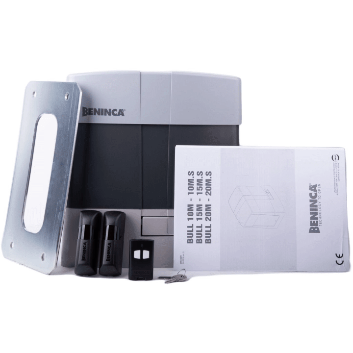 Комплект Beninca KBULL10M.S.PM 230В для откатных ворот весом до 1000кг с фотоэлементами и дистанционным управлением
