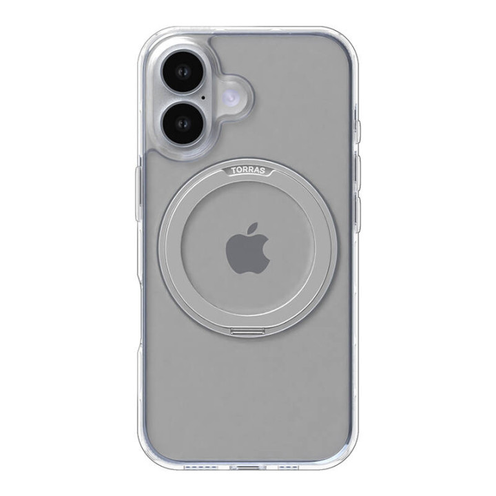 Torras Ostand Pro futrālis iPhone 16 Plus (caurspīdīgs)