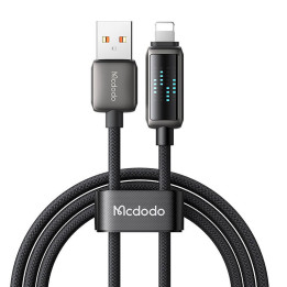 Mcdodo CA-5250 USB-A līdz Lightning kabelis, LED displejs, 1,2 m