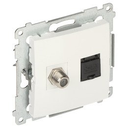 KONTAKT Simon DASFRJ45.01/11 RJ45 Keystone Jack белый